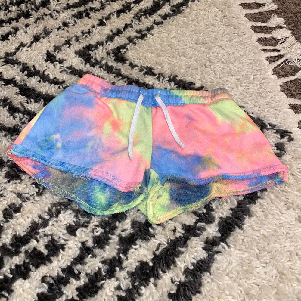 Tie die shorts